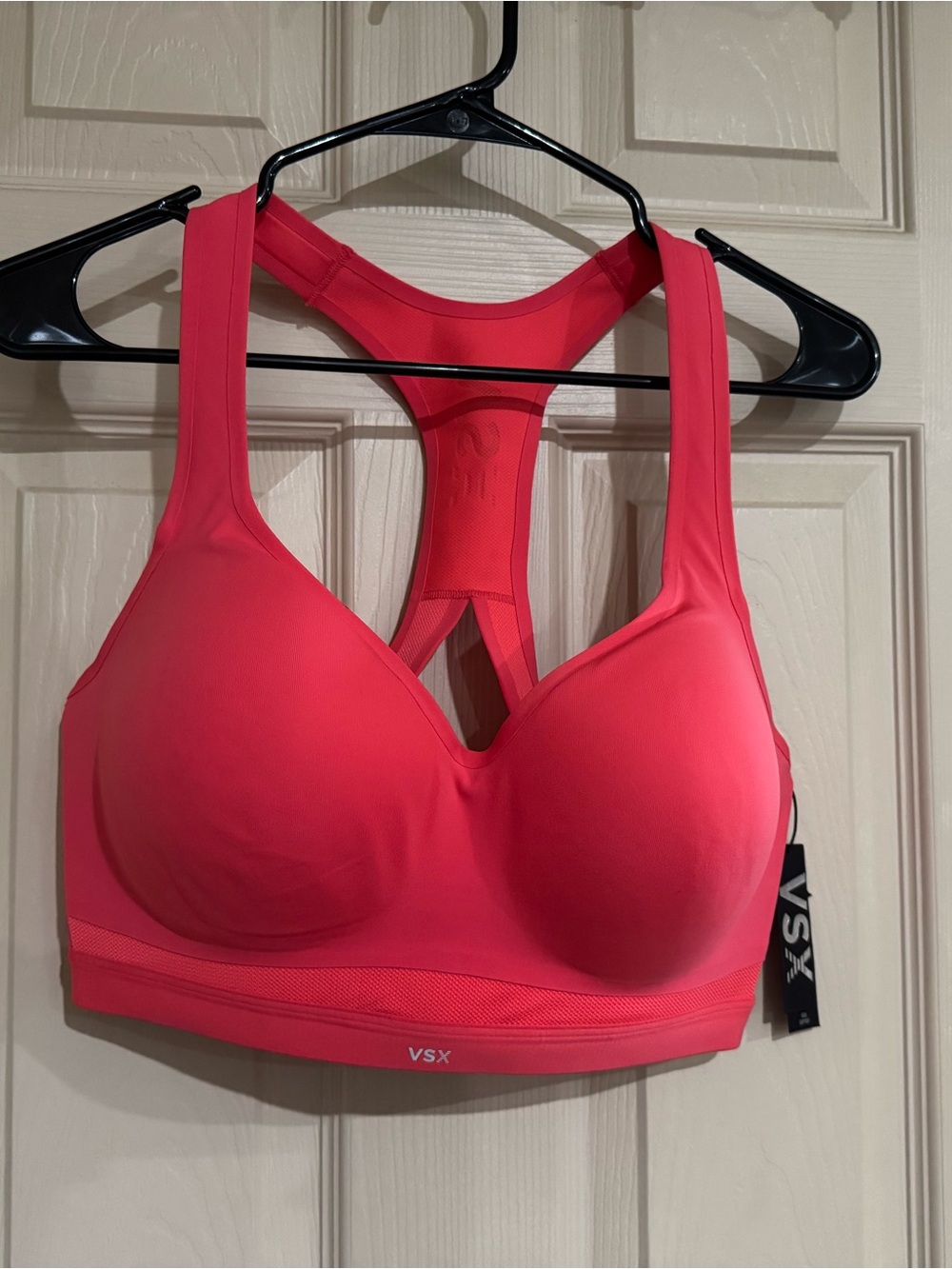 VSX Coral Pink High-Impact Racerback Sports Bra